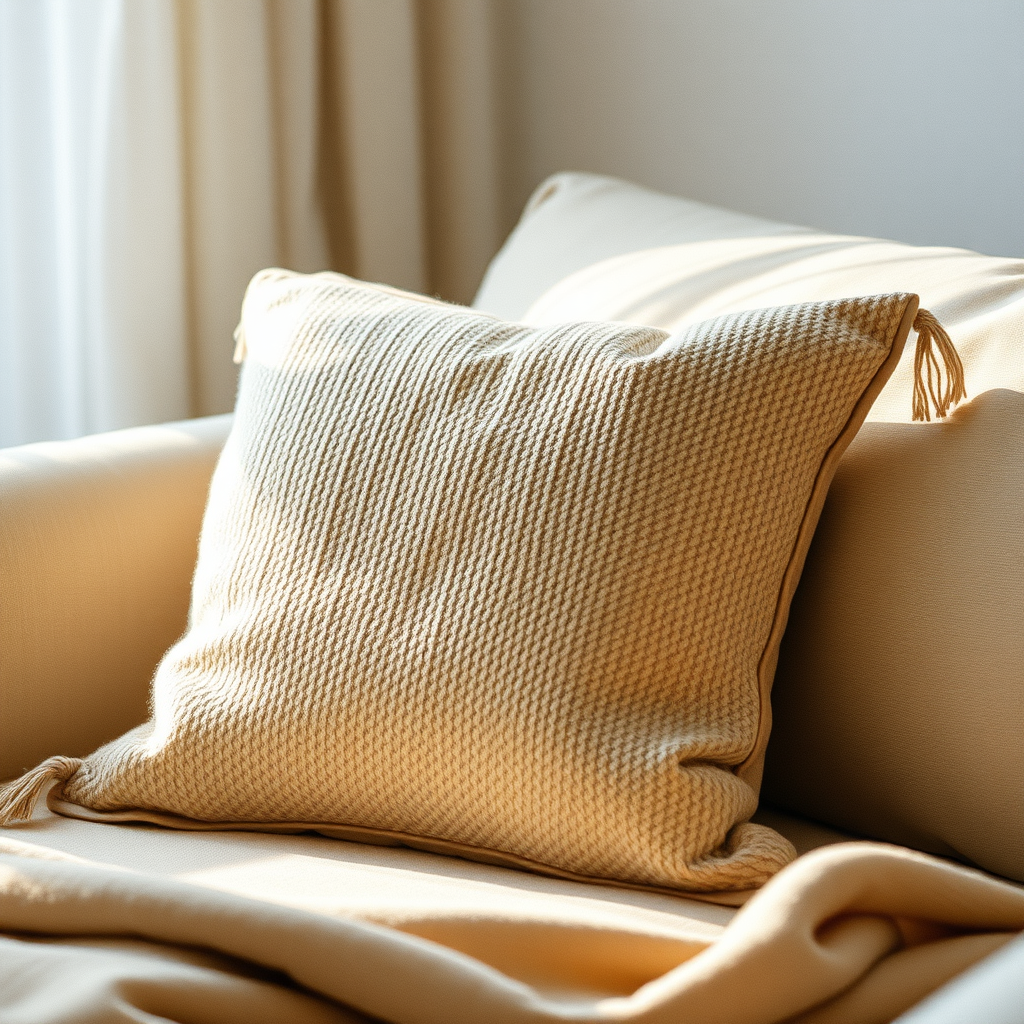 throw pillow with softness, intention, and eco-friendly design reflecting care for comfort, home, and the world